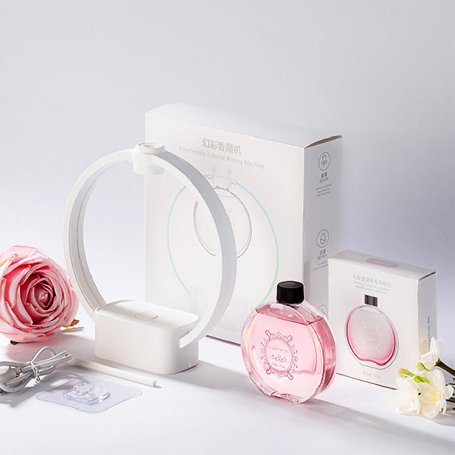 アロマディフューザー 水なし コードレス 芳香器 アロマポット USB充電 超音波 ミスト 3段階 噴霧式 香り 癒し リュクス  壁掛け 卓上 漏れ防止 専用瓶付き |  | 20