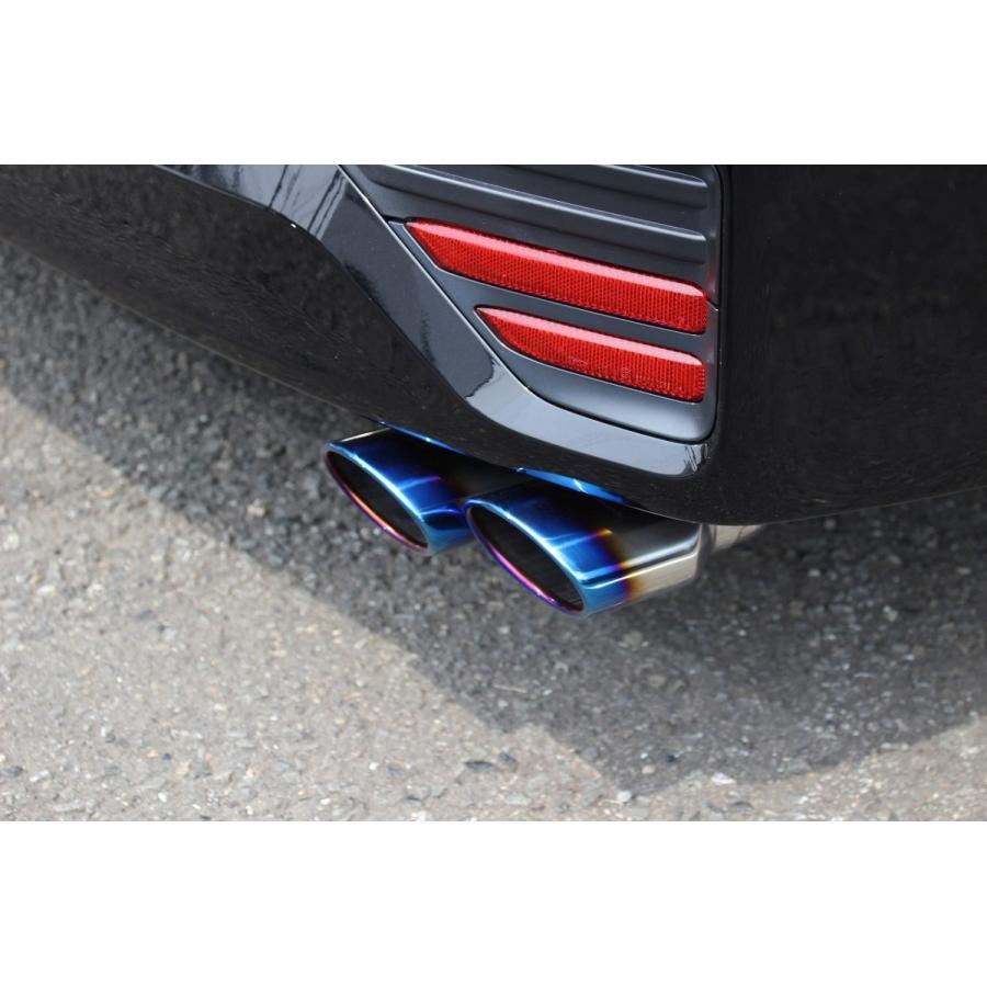 センスブランド MZRA90W 90ヴォクシー チタン風W110オーバル 4本出し