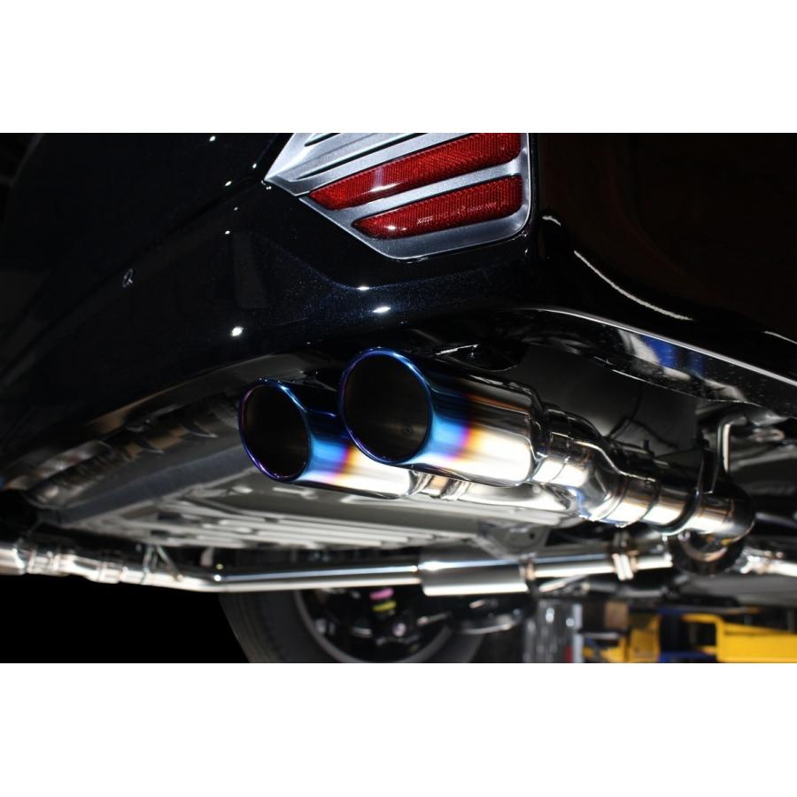 センスブランド MZRA90W 90ノア チタン風W110オーバル 4本出し