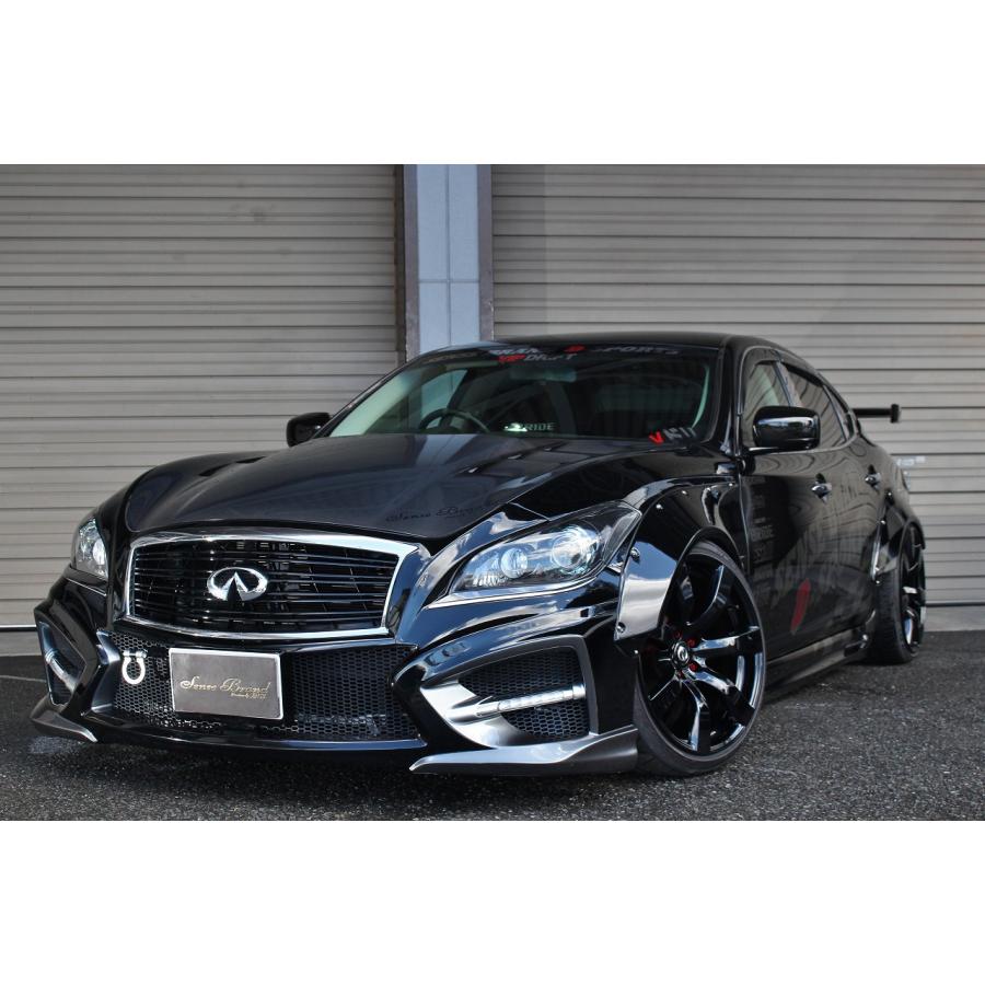 センスブランド Y51フーガ 前期 エアロ3点Set フロントバンパー サイド