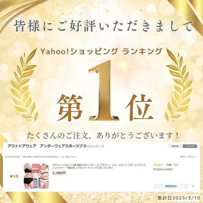 ブラショーツセット 5組 福袋 2025 レディース ブラジャー ショーツ