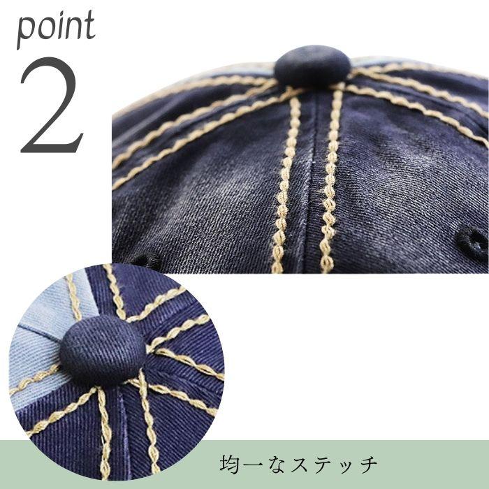 キャップ メンズ ダメージ 加工 刺繍 スタッズ ワッペン カジュアル