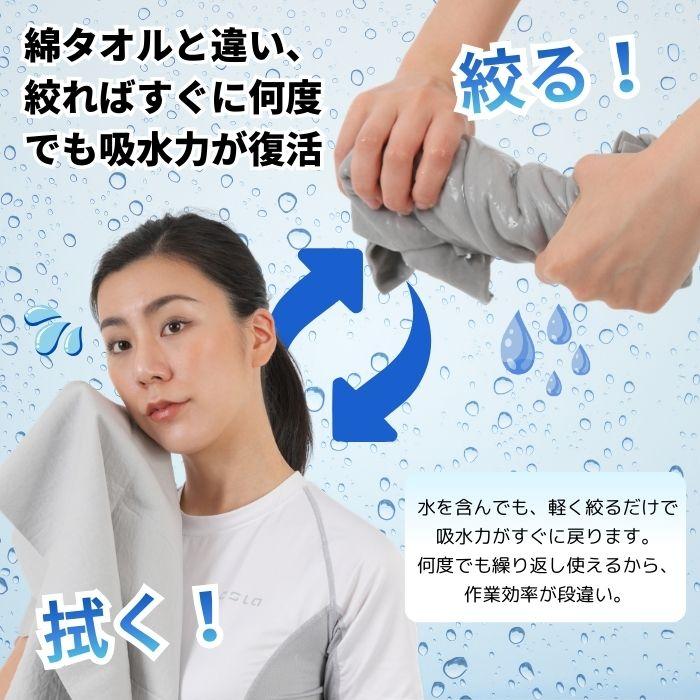 セームタオル 大判 サイズ L タオル 大きめ 吸水 速乾 髪 車 洗車 窓