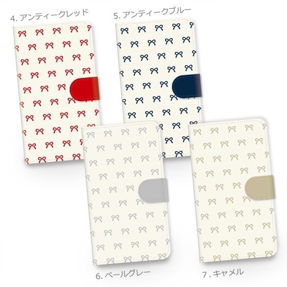 sharp シンプルスマホ スマホケース 手帳型 全機種対応 かわいい おしゃれ ブランド 大人女子 本革調 レザー 薄型 リボン | SHARP | 09