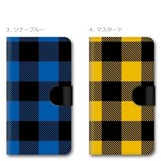 sharp シンプルスマホ スマホケース 手帳型 全機種対応 かわいい おしゃれ ブランド 大人女子 本革調 レザー 薄型 シェパードチェック | SHARP | 06