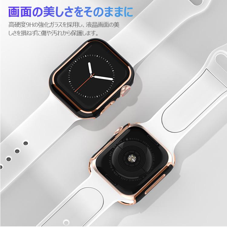 2点10%オフ アップルウォッチ カバー スマートウォッチ ケース AppleWatch ケース 防水 保護カバー 40 44 41 45mm シリーズ se 4 5 6 7 フラット メタリック｜senseshopping｜12