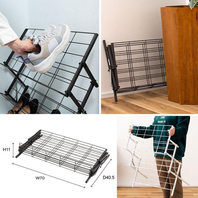 シューズ スリッパラック ハンドメイド メッシュラック 通気性 シューズラック 軽量 スリッパラック 網 ネット
