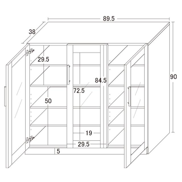 食器棚 キッチン収納 カップボード キッチンキャビネット 幅90cm 高さ90cm カトレア 食器棚 90-90 23464 :kro-23464:泉州ストア - 通販 - Yahoo!ショッピング 食器棚 キッチン収納 カップボード キッチンキャビネット 幅90cm 高さ90cm カトレア 食器棚 90-90 23464 :kro-23464:泉州ストア - 通販 - Yahoo!ショッピング