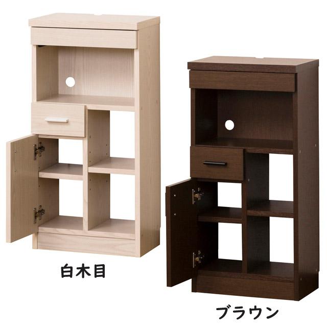 でんわ台 電話テーブル ファックス台 FAXテーブル モデム収納 : 泉州