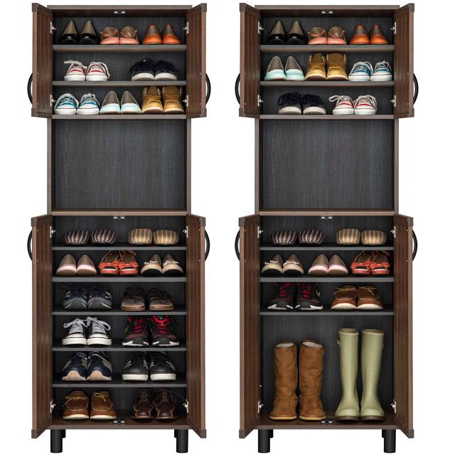 約27足収納 大容量 シューズボックス 下駄箱 ハイタイプ シューズ