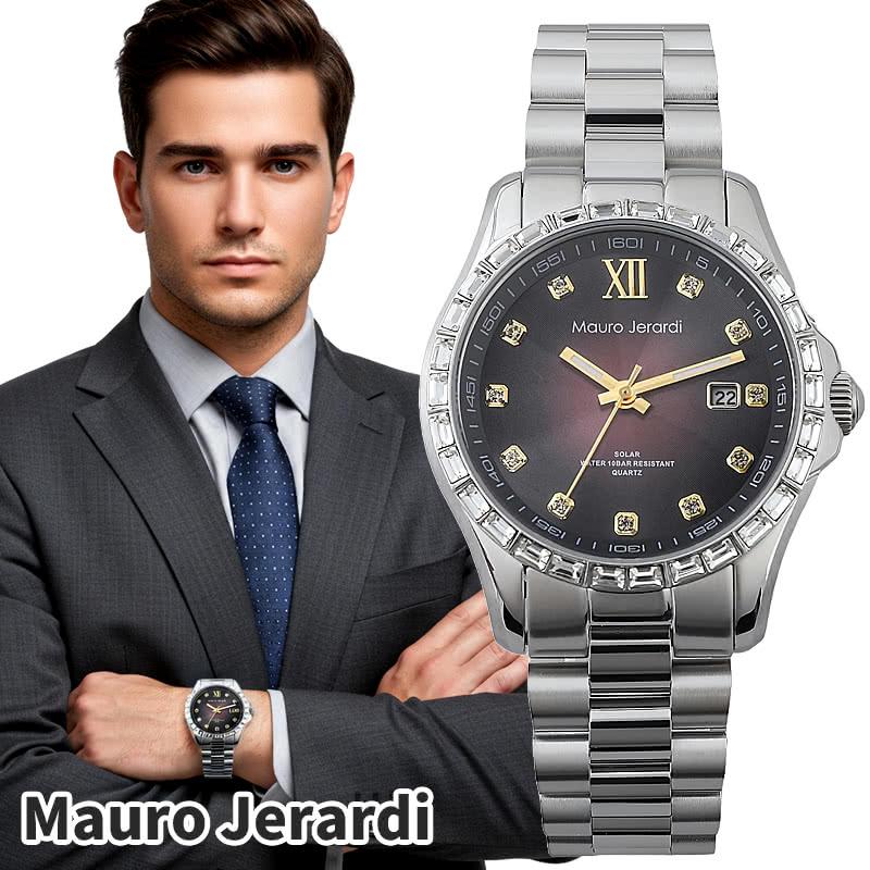 マウロジェラルディ　ソーラー　腕時計　未使用 Mauro Jerardi マウロジェラルディ ソーラー 日本製ムーブメント