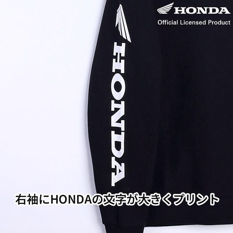 ホンダ HONDA×MONSTER WORLD トレーナー A ブラック 刺繍