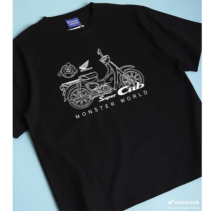 ホンダ HONDA×MONSTER WORLD 半袖 Tシャツ スーパーカブ