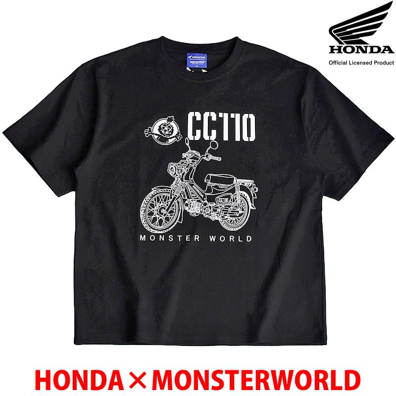 ホンダ（HONDA） HONDA×MONSTER WORLD 半袖 Tシャツ クロスカブ CC110