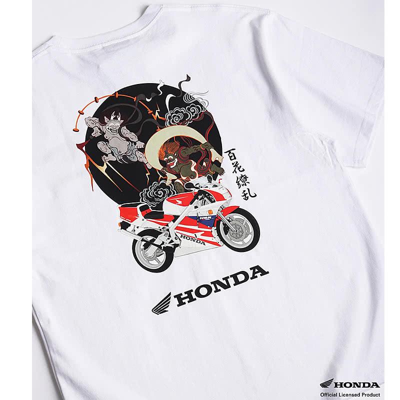 ホンダ（HONDA） HONDA×百花繚乱 半袖 バイク Tシャツ 風神雷神 NSR