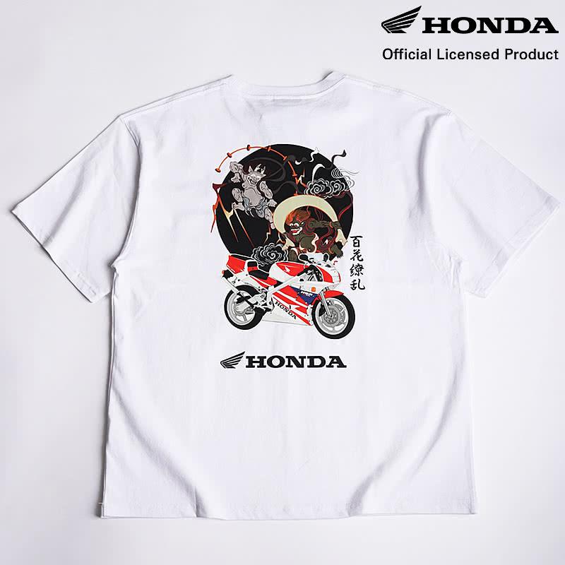 ホンダ（HONDA） HONDA×百花繚乱 半袖 バイク Tシャツ 風神雷神 NSR