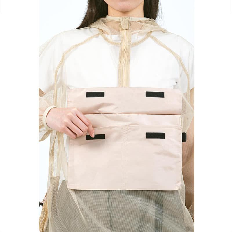 防虫JIS適合 モスキーヒ 服 大人用 虫よけパーカー 単品 ベージュ