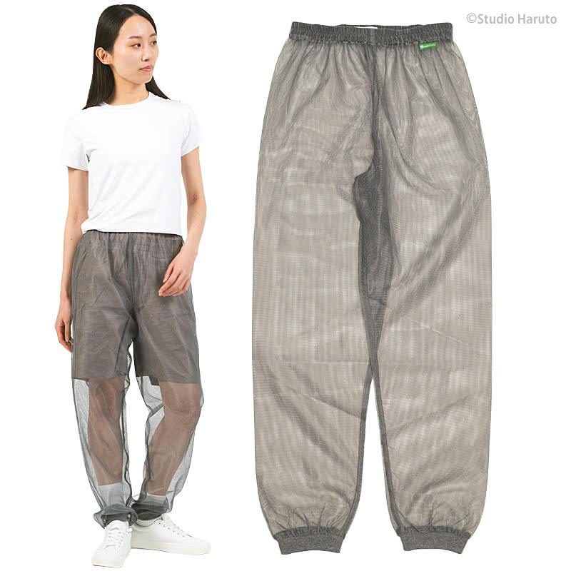 防虫 虫よけパーカー パンツ 上下セット 大人用 ベージュ×グレー モスキーヒ 服 マルチポケット VA-083 VA-082 メンズ レディース 虫さされ対策 メッシュ_10