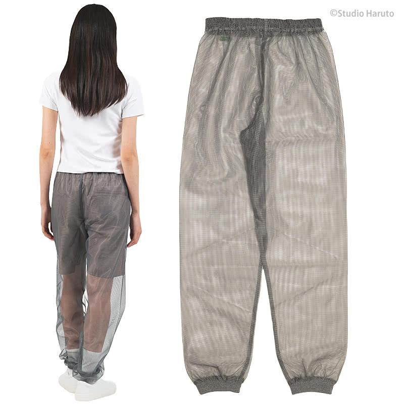 防虫 虫よけパーカー パンツ 上下セット 大人用 ベージュ×グレー モスキーヒ 服 マルチポケット VA-083 VA-082 メンズ レディース 虫さされ対策 メッシュ_11