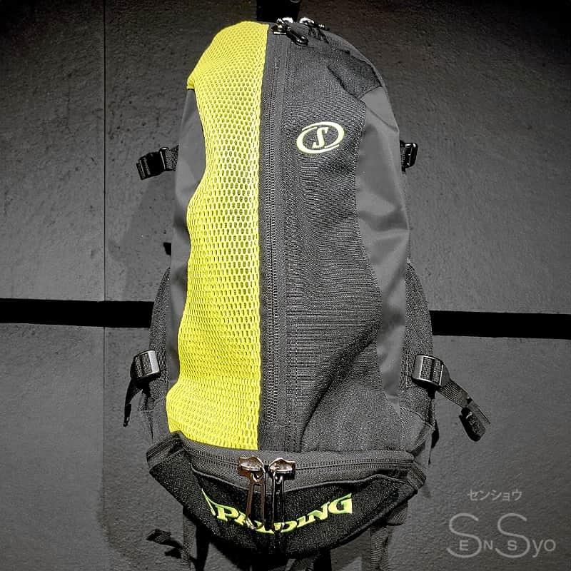 SPALDING バスケットボール バッグ 通気メッシュ ケイジャー