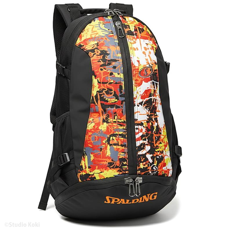 SPALDING（スポルディング） ケイジャー グラフィティ オレンジ×レッド