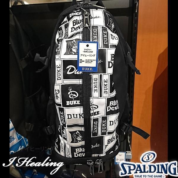 DUKE LOGO ケイジャー ロゴ ブラック バスケットボール用バッグ デューク バックパック リュック スポルディング40007DKK
