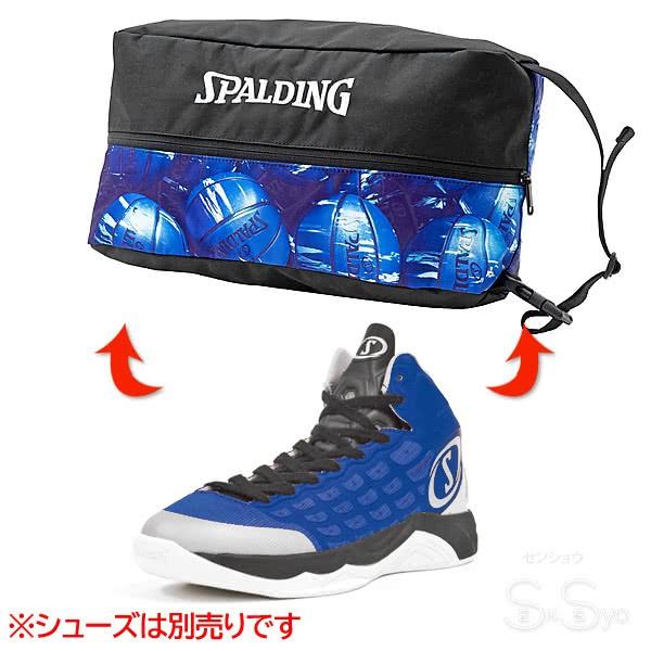 SPALDING バスケットボール シューズバッグ マーブルブルー スポルディング 42-002MBL｜senssyo｜02