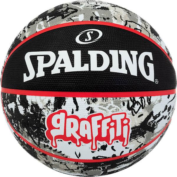 スポルディング 女性用 バスケットボール 6号 グラフィティ ブラック レッド バスケ 84-532J ゴム 外用ラバー SPALDING｜senssyo｜03