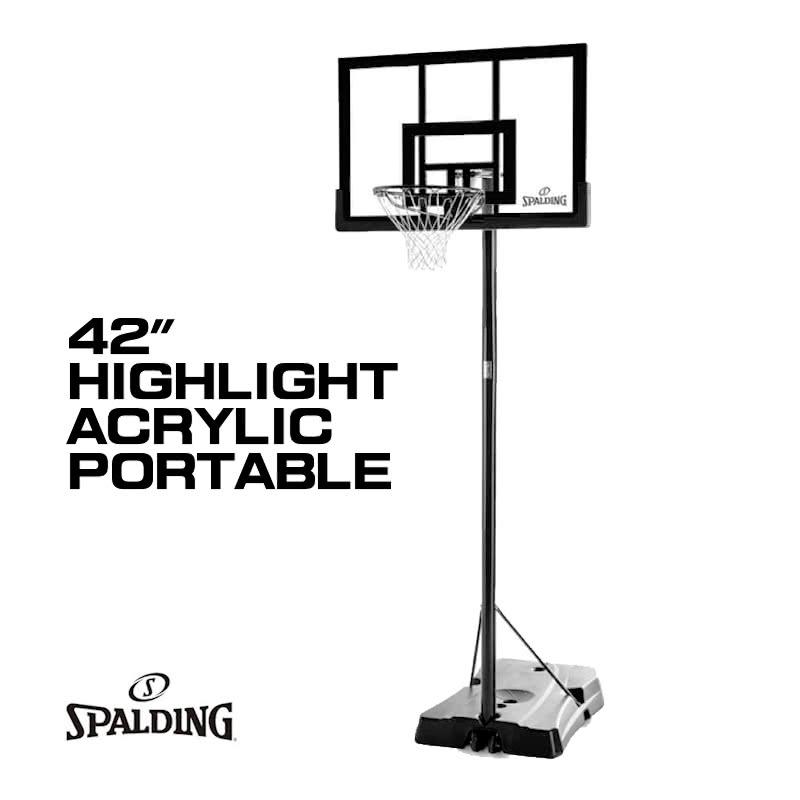 バスケットゴール SPALDING スポルディング ハイライトアクリルポータブル 自宅シュート練習 家庭 7A1990CN_4