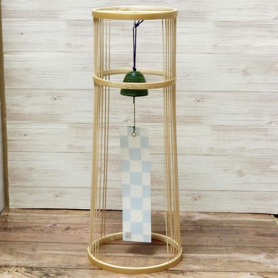 駿河竹千筋細工　置き風鈴　初風　38　ワイド