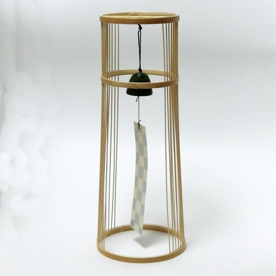 駿河竹千筋細工　置き風鈴　初風　38　ワイド