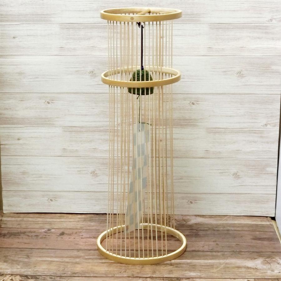 駿河竹千筋細工　置き風鈴　初風　38　ワイド