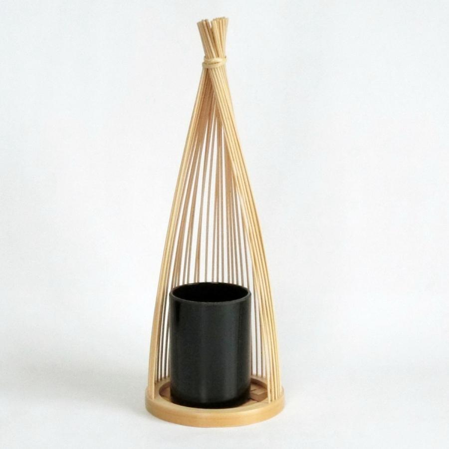 伝統的工芸品 駿河竹千筋細工 花器 新雪25 : 手作り伝統工芸品 伝統的工芸品 駿河竹千筋細工 花器 新雪25 : 手作り伝統工芸品