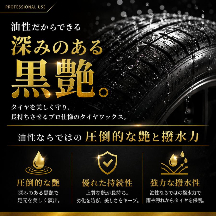 業務用 一斗缶】油性タイヤワックス 高耐久 濡れツヤ 抜群の光沢と持続
