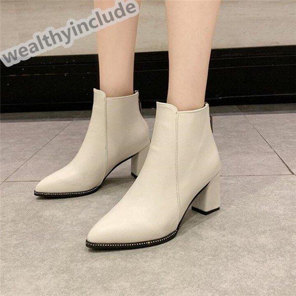 ショートブーツブーツレディースバッグジップブーツ太ヒールローヒール履きやすい痛くない靴スエードpu 人気定番