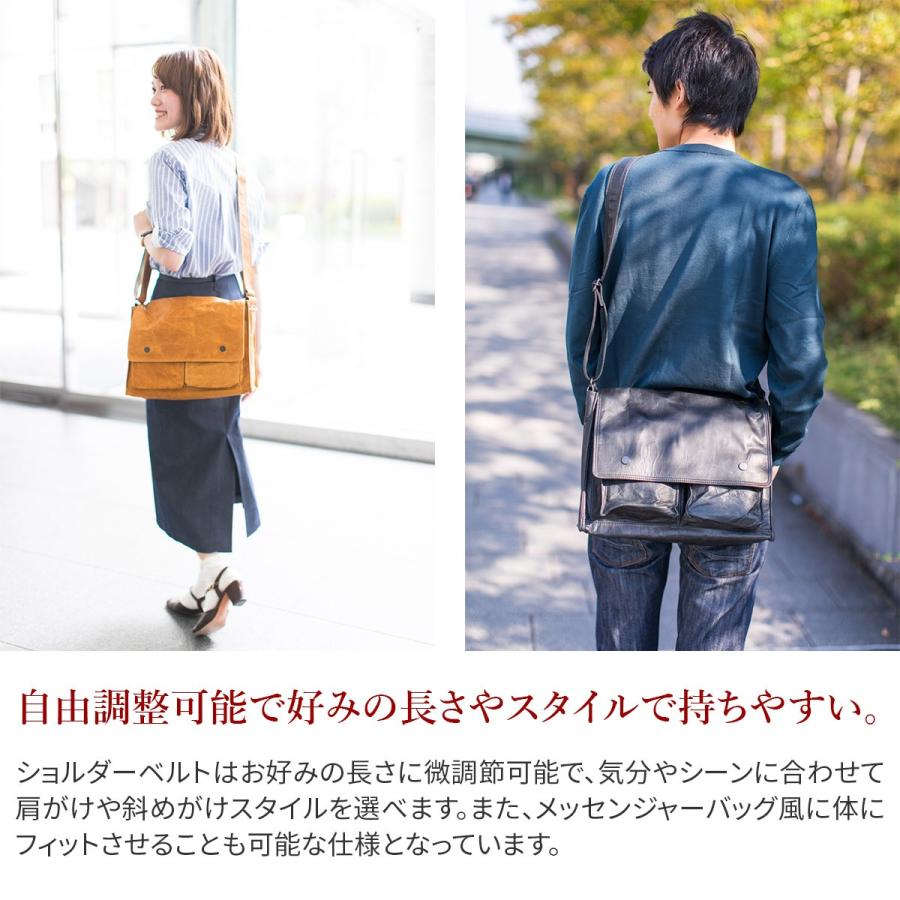 メイン BAGGY PORT バギーポート ホースレザー ショルダーバッグ (大