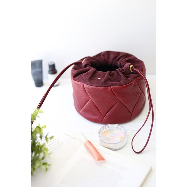 genten（ゲンテン） Knit Quilt ニットキルト 巾着ポーチ 41850