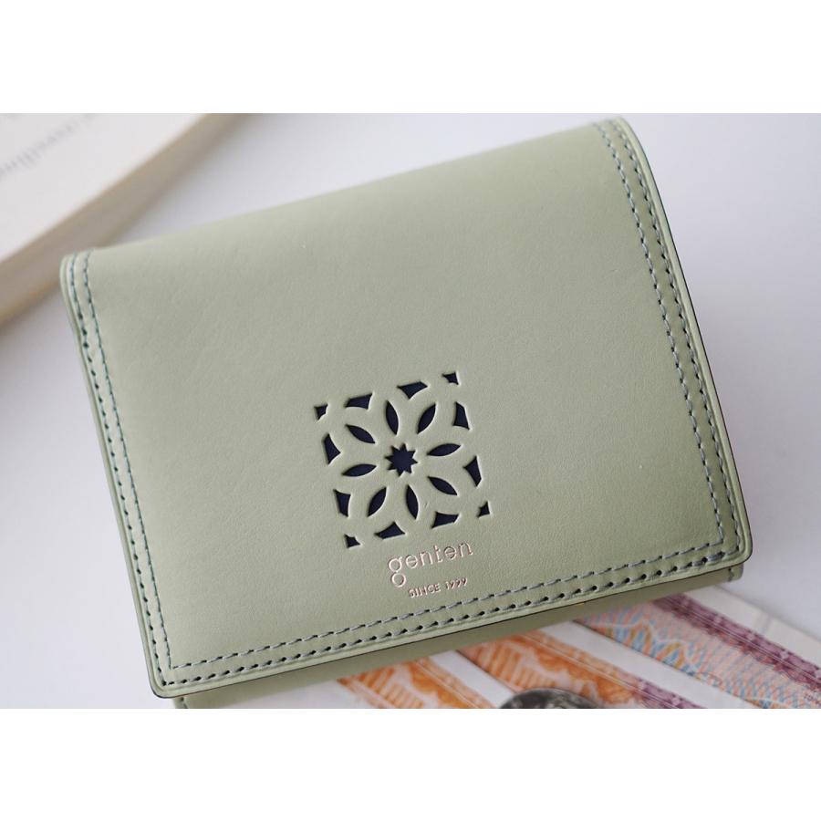 genten（ゲンテン） Pico CutWork ピコカットワーク 小銭入れ付き二