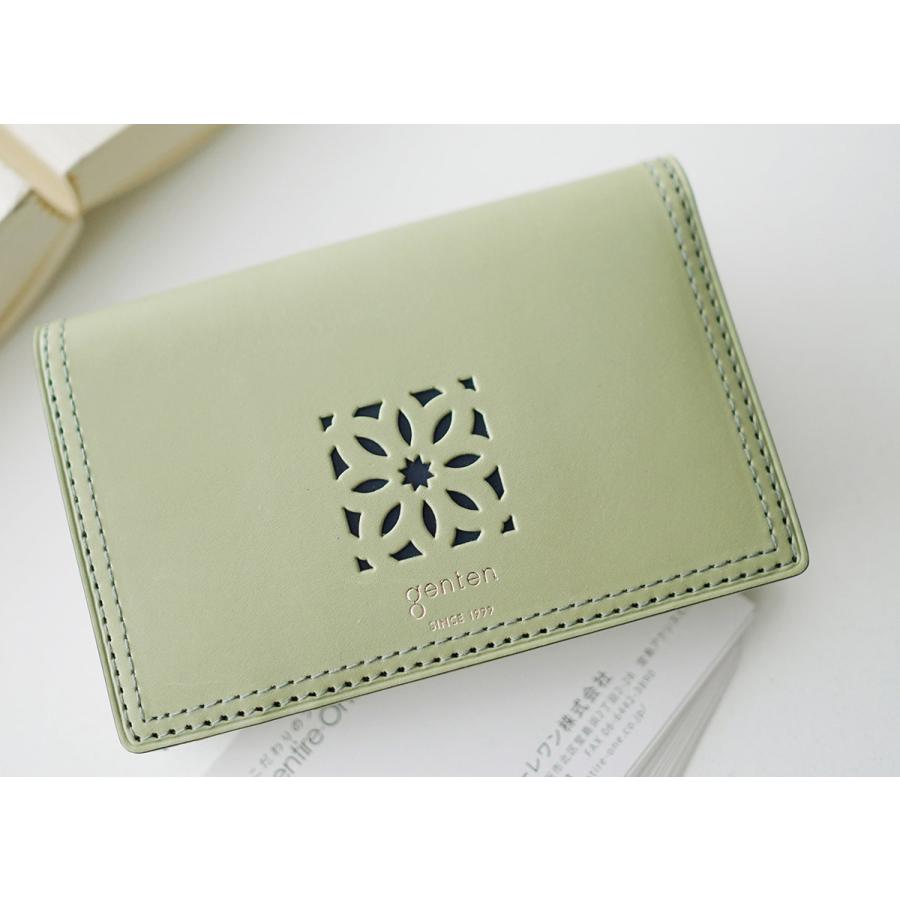 genten（ゲンテン） Pico CutWork ピコカットワーク 名刺入れ 43318