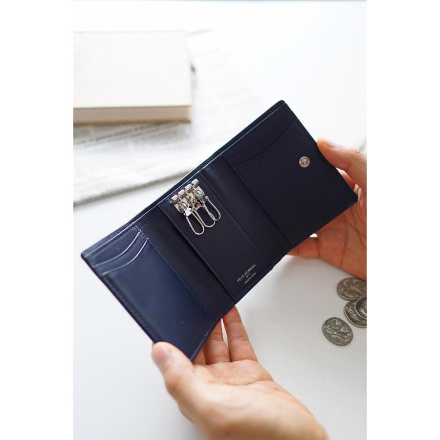 ペッレモルビダ 3年保証＋ケアセット付 PELLE MORBIDA ペッレモルビダ Barca バルカ エンボスレザー キーケース PMO-BA322の画像