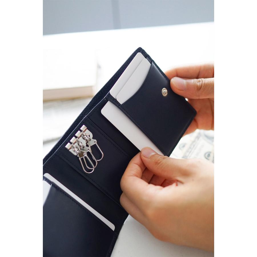 ペッレモルビダ 3年保証＋ケアセット付 PELLE MORBIDA ペッレモルビダ Barca バルカ エンボスレザー キーケース PMO-BA322の画像
