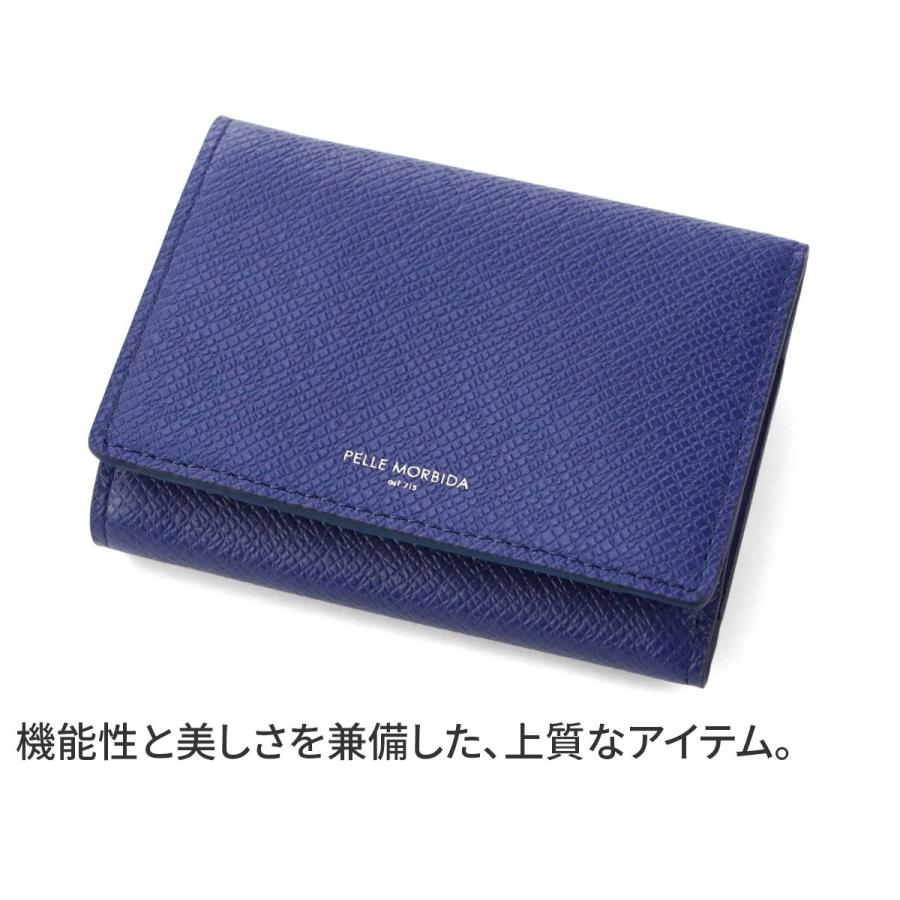 ペッレモルビダ 3年保証＋ケアセット付 PELLE MORBIDA ペッレモルビダ Barca バルカ エンボスレザー キーケース PMO-BA322の画像