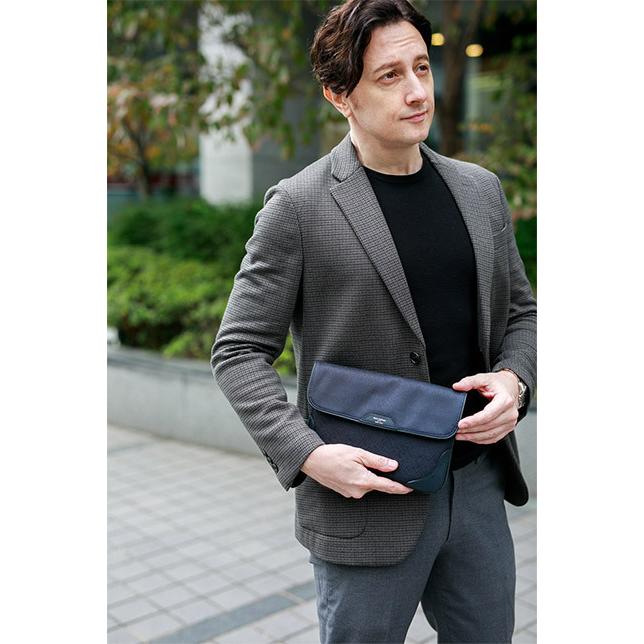 ✨良品✨ ペッレモルビダ　ビジネスバッグ　キャピターノ　リモンタ　ネイビー PELLE MORBIDA 【ケアセット＋安心の3年保証付】 ペッレモルビダ