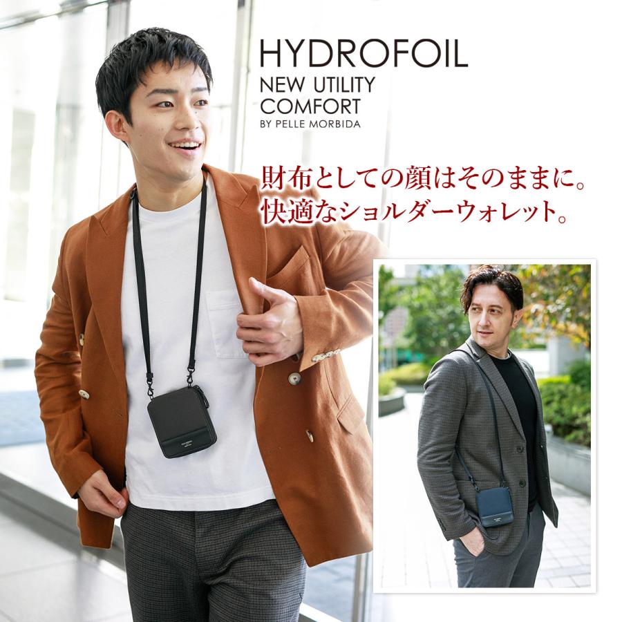 ペッレモルビダ PELLE MORBIDA HYDROFOIL ハイドロフォイル ショルダーウォレット(中) PMO-HYDBA002｜sentire-one｜10