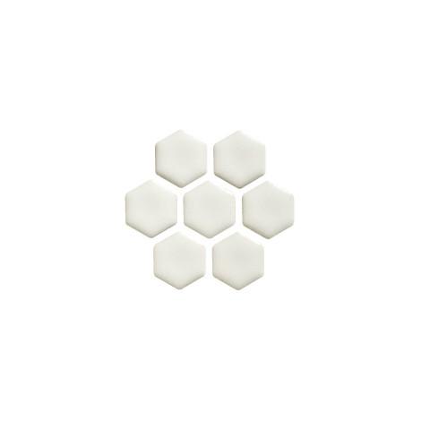 六角形 ヘキサゴン 白マット 国産 美濃焼モザイクタイル 店舗 住宅内装壁 水回り インテリアタイル Bm196 01 千陶園ヤフー店 通販 Yahoo ショッピング