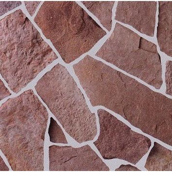 ピンク系砂岩敷石