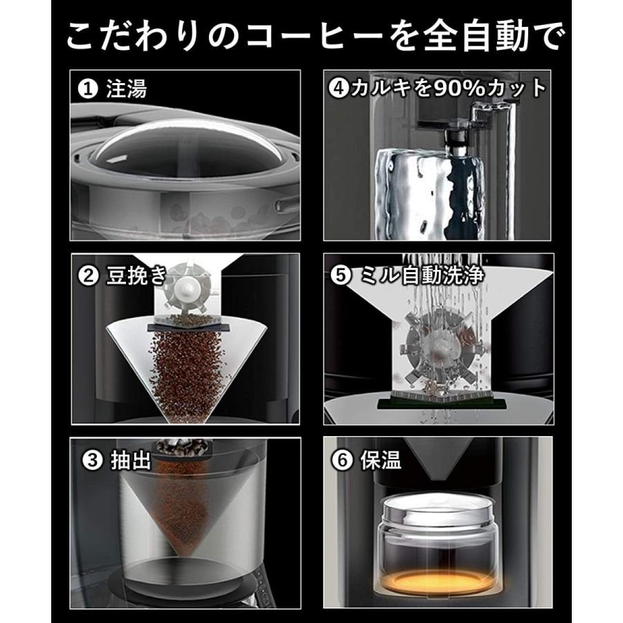 (未使用･未開封品)　パナソニック 沸騰浄水コーヒーメーカー 全自動タイプ デカフェ豆コース搭載 ブラック NC-A57-K bt0tq1u Amazon | パナソニック コーヒーメーカー 全自動 ミル付き 沸騰