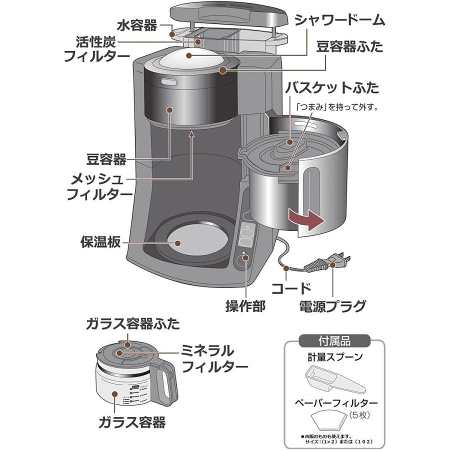 パナソニック 沸騰浄水コーヒーメーカー 全自動タイプ デカフェ豆