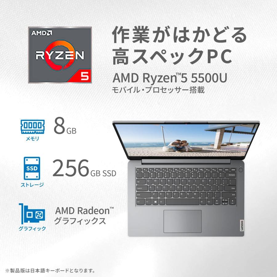 Lenovo IdeaPad Slim 170 ノートパソコン ( 14.0インチ FHD TN液晶 
