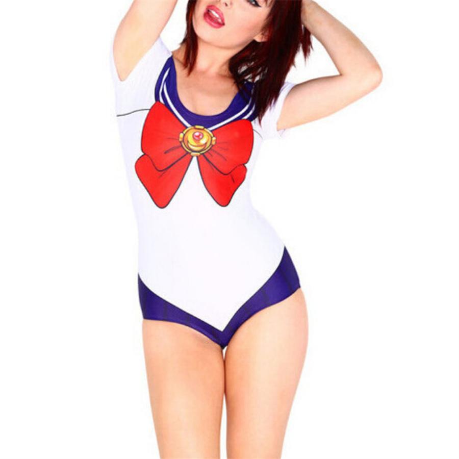 新品未使用☆二次元スク水ジャケットセット Mサイズ セーラームーン風 ビキニ コスプレ コスチューム セクシーランジェリー(ポスト投函発送対応)